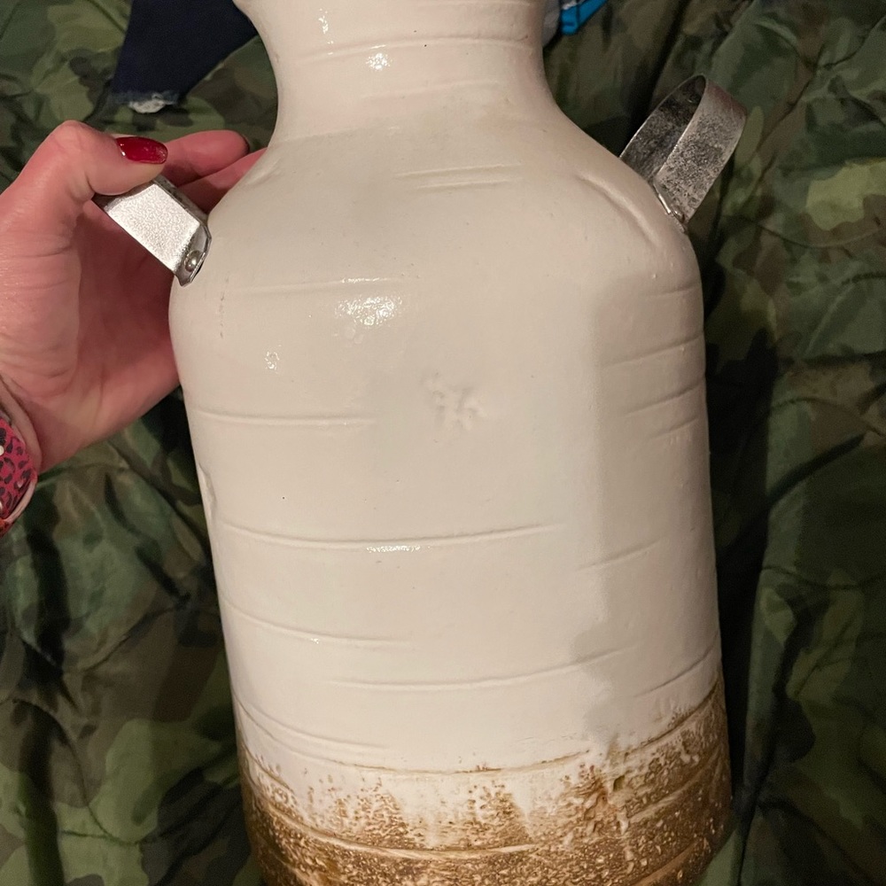 Sonoma farmhouse style milk jug decor